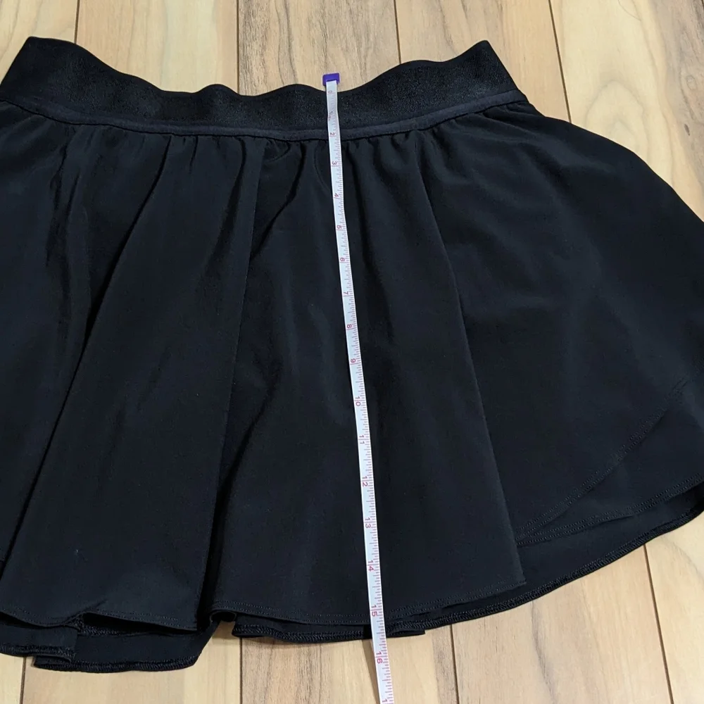 EUC! Lululemon Court Rival Skirt In Black Size 10 - Picture 5 of 16